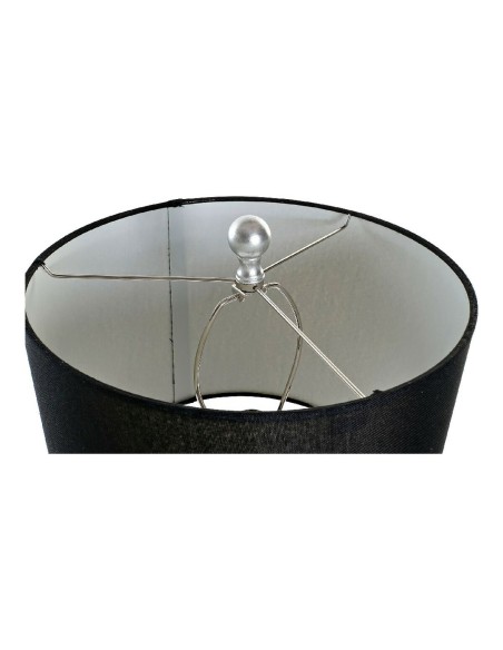 Lampe de bureau DKD Home Decor Noir Argent Polyester Acrylique Résine 220 V 60 W (33 x 33 x 74 cm)