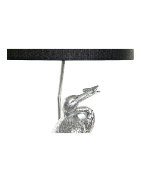 Lampe de bureau DKD Home Decor Noir Argent Polyester Acrylique Résine 220 V 60 W (33 x 33 x 74 cm)