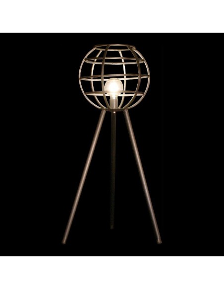 Lampe de bureau DKD Home Decor Métal Gris foncé (50 x 50 x 98 cm)