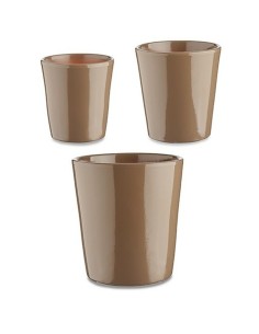 Set de pots Ibergarden Cónica Ø 14 cm Ø 22 cm Ø 17 cm Plastique 30 x 40 cm 3 Pièces (3 Pièces)