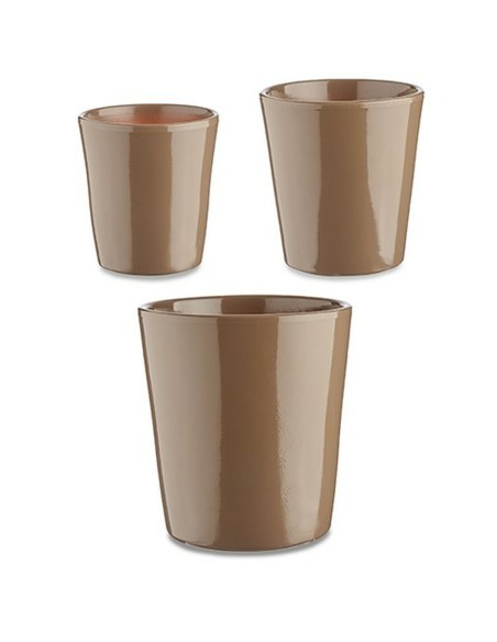 Set de pots Ibergarden Cónica Ø 14 cm Ø 22 cm Ø 17 cm Plastique 30 x 40 cm 3 Pièces (3 Pièces)