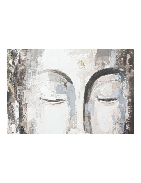 Cadre DKD Home Decor CU-179192 100 x 3,8 x 100 cm Buda Oriental (2 Unités)
