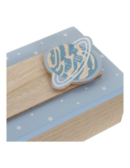 Boîte Décorative DKD Home Decor Naturel Aluminium Bois MDF 22 x 6 x 9 cm (2 Unités) (1 Unité)