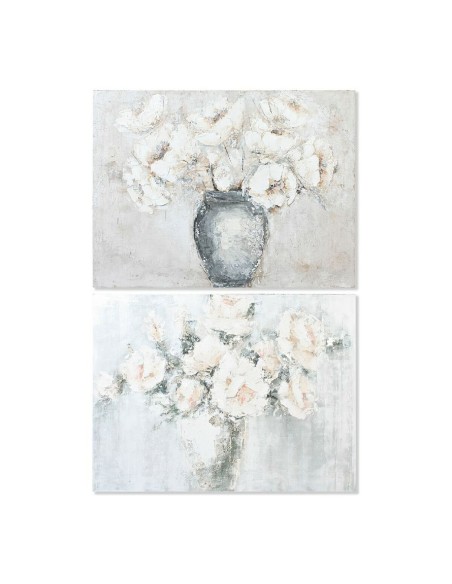 Cadre DKD Home Decor Vase 120 x 3,8 x 90 cm Vase Romantique (2 Unités)