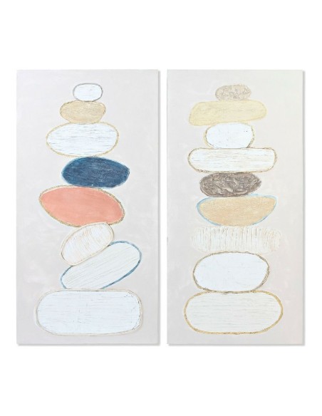 Cadre DKD Home Decor Stones 60 x 3,8 x 120 cm Scandinave (2 Unités)
