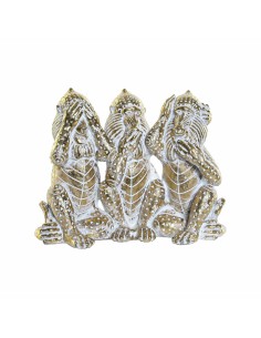 Figurine Décorative DKD Home Decor Doré Résine Tropical Décapé 21 x 11 x 16,2 cm