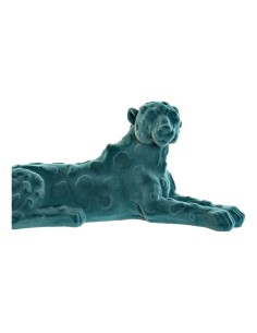 Figurine Décorative DKD Home Decor Vert Rose Résine Flocage Lion 26,5 x 9 x 11 cm 2