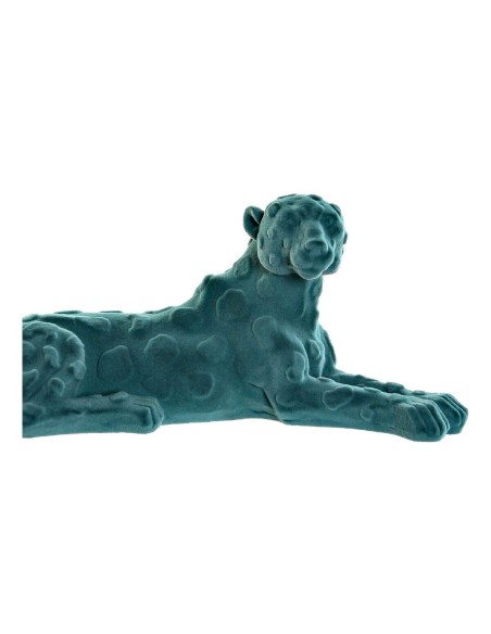 Figurine Décorative DKD Home Decor Vert Rose Résine Flocage Lion 26,5 x 9 x 11 cm