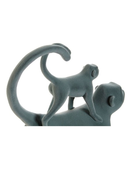 Figurine Décorative DKD Home Decor Vert Rose Résine Flocage Tropical 22,5 x 8 x 27,5 cm