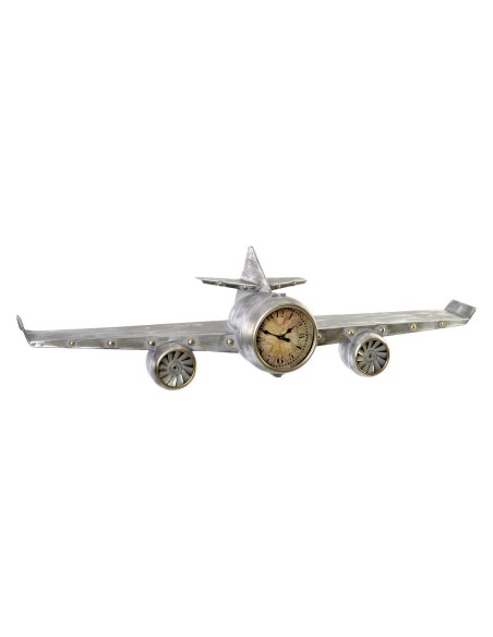 Horloge Murale DKD Home Decor Avion Métal Bois MDF (101 x 22 x 26 cm)