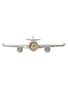 Horloge Murale DKD Home Decor Avion Métal Bois MDF (101 x 22 x 26 cm) 2