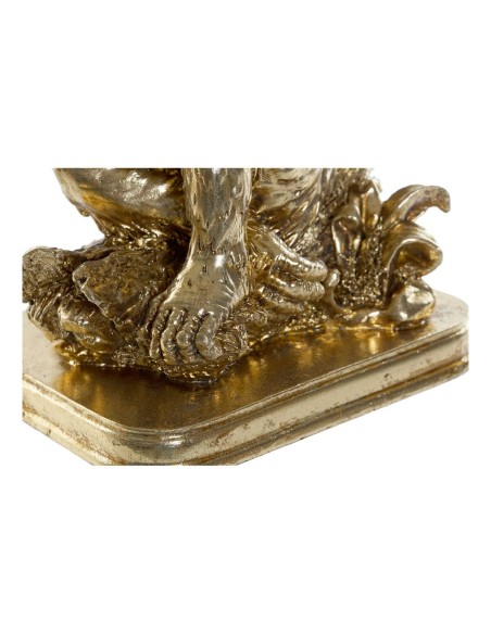 Figurine Décorative DKD Home Decor Doré Résine Colonial Feuille d'une plante 16,5 x 10,6 x 22,5 cm