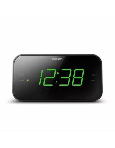 Pendule Réveil Philips Noir