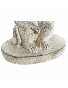 Figurine Décorative DKD Home Decor 8424001749805 15 x 12 x 29 cm Blanc Résine Singe Tropical Décapé 2