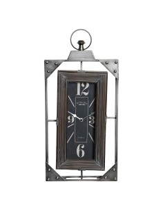 Horloge Murale DKD Home Decor Loft Bois Fer (29 x 6.5 x 61 cm) 2