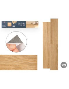 Autocollants Parquet Beige 24 Unités