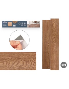 Autocollants Parquet Marron 24 Unités