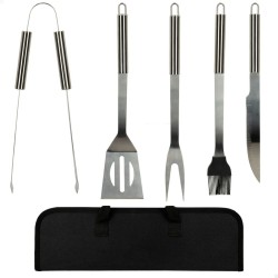 Ustensiles pour barbecues Aktive Silicone Acier inoxydable 12 Unités 7,5 x 35 x 1,9 cm (5 Pièces) 2