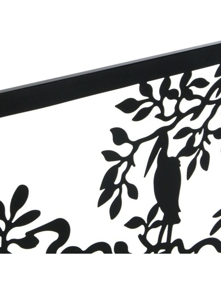 Figurine Décorative DKD Home Decor 96 x 1 x 50 cm Noir Oiseaux (2 Unités)
