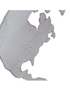 Figurine Décorative DKD Home Decor Mappemonde Noir Cuivre Blanc 60 x 1 x 60 cm (3 Pièces) 2