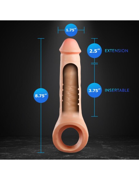 Manchon de pénis Blush Performance Plus Viande Ø 3,7 cm 22,2 cm