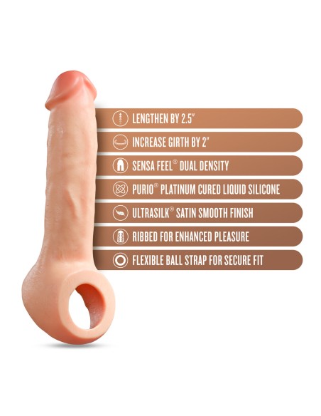 Manchon de pénis Blush Performance Plus Viande Ø 3,7 cm 22,2 cm