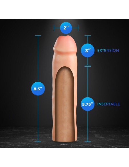 Manchon de pénis Blush Performance Plus Viande Ø 3,8 cm 21,6 cm