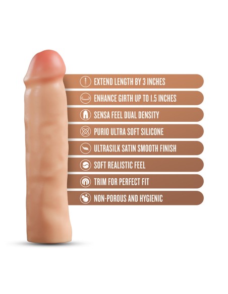 Manchon de pénis Blush Performance Plus Viande Ø 3,8 cm 21,6 cm