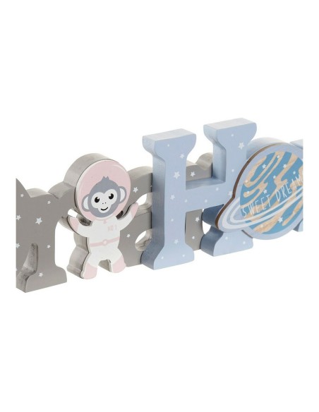 Figurine Décorative DKD Home Decor Astro Monkey Naturel 29,5 x 3 x 9 cm (2 Unités)