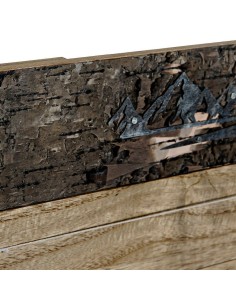 Cadre Photos DKD Home Decor Marron Bois Métal Aluminium Naturel 40 x 2 x 50 cm 2