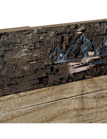 Cadre Photos DKD Home Decor Marron Bois Métal Aluminium Naturel 40 x 2 x 50 cm