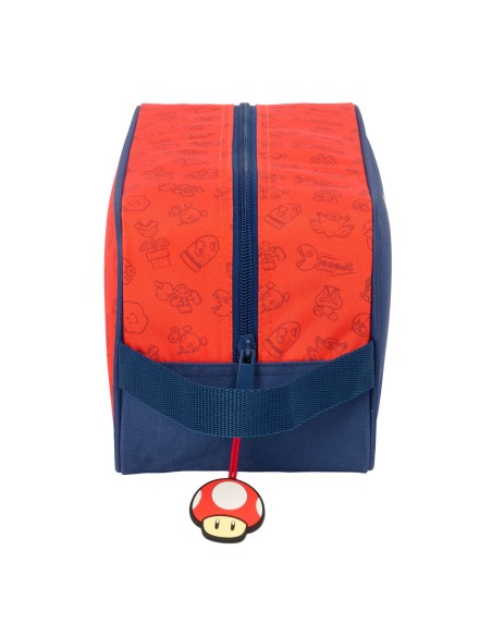 Range-Chaussures de Voyage Super Mario Trick Rouge Bleu foncé 29 x 15 x 14 cm