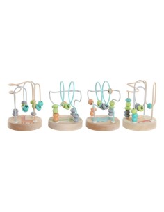 Jeu en bois DKD Home Decor Bois Multicouleur 4 Pièces 9 x 9 x 12 cm