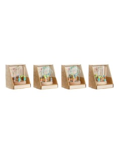 Jeu en bois DKD Home Decor Bois Multicouleur 4 Pièces 9 x 9 x 12 cm 2