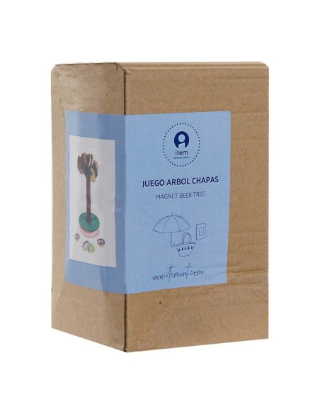 Jeu en bois DKD Home Decor Marron Vert polypropylène Plastique 9,5 x 9,5 x 15,5 cm