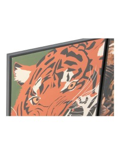 Cadre DKD Home Decor 52 x 2,7 x 72 cm Tigre Moderne (2 Unités) 2