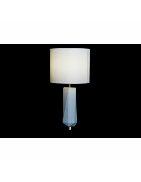 Lampe de bureau DKD Home Decor 8424001847242 33 x 33 x 67 cm Céramique Doré Métal Blanc 220 V 50 W