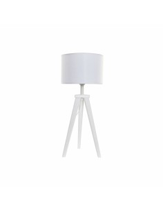 Lampe de bureau DKD Home Decor 8424001807918 Bois Blanc 220 V 50 W 30 x 30 x 72 cm