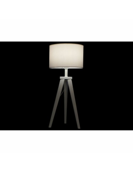 Lampe de bureau DKD Home Decor 8424001807918 Bois Blanc 220 V 50 W 30 x 30 x 72 cm