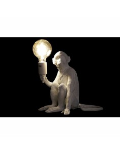 Lampe de bureau DKD Home Decor 33 x 32 x 31 cm Noir Blanc Résine 220 V 50 W (2 Unités) 2
