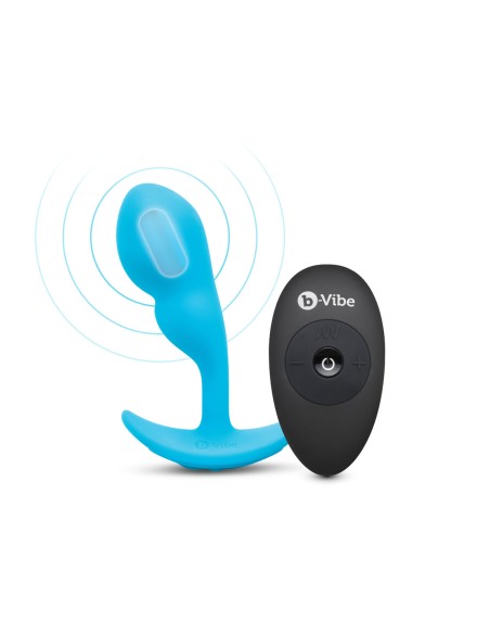 Plug anal avec télécommande B-Vibe Bleu