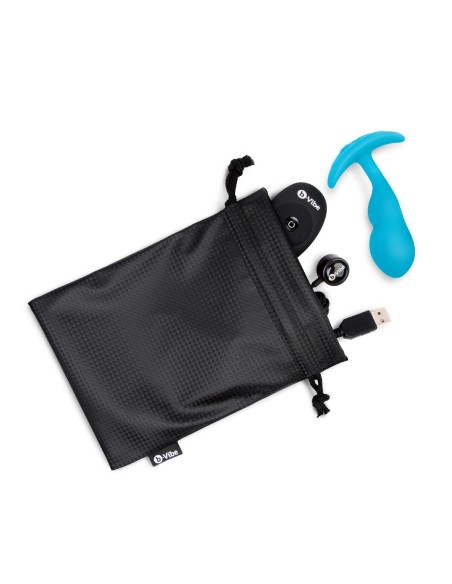 Plug anal avec télécommande B-Vibe Bleu