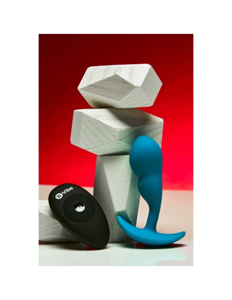 Plug anal avec télécommande B-Vibe Bleu