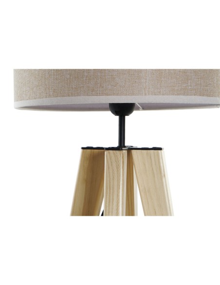 Lampe de bureau DKD Home Decor Beige Bois Marron 220 V 50 W 30 x 30 x 69 cm