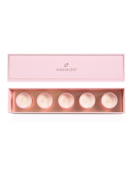 Bougie de massage Highonlove Orange Rose Champagne aux fraises Lychee 35 ml