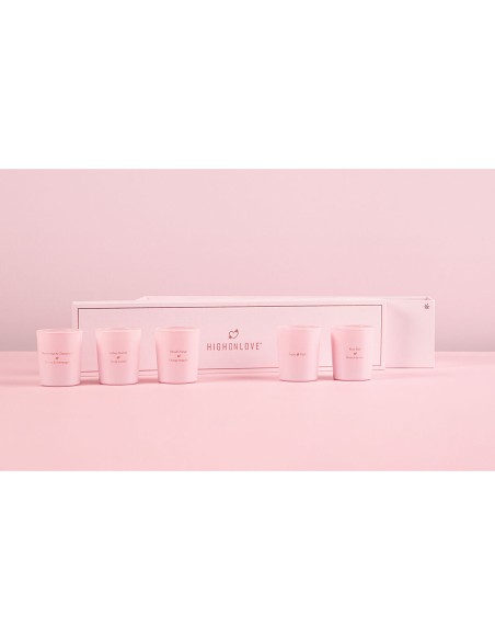 Bougie de massage Highonlove Orange Rose Champagne aux fraises Lychee 35 ml