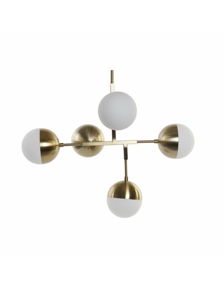 Suspension DKD Home Decor Métal Verre Doré (74 x 52 x 168 cm)