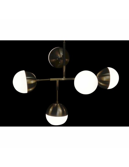 Suspension DKD Home Decor Métal Verre Doré (74 x 52 x 168 cm)
