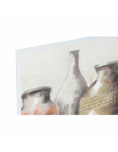 Cadre DKD Home Decor Toile 90 x 2,7 x 60 cm Vase Cottage (2 Unités) 2