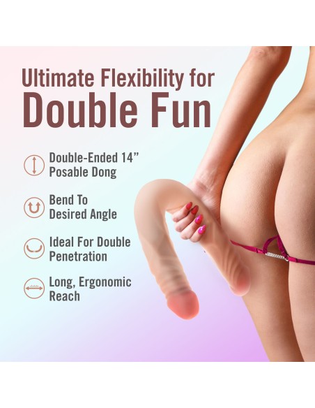 Masseur Double Pénétration Blush Dr Skin Viande